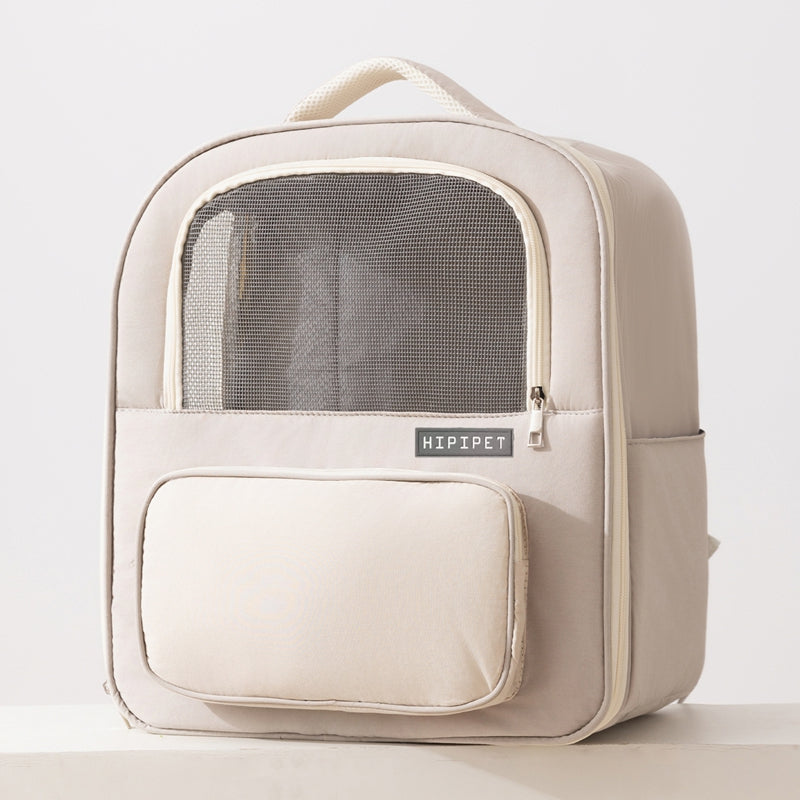 HKM-5325501 Breathable Pet Carrier Backpack for Cats and Dogs with Mesh Window and Spacious Compartment