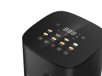 HKM-532563 Modern Square Air Fryer with Stainless Steel Heating Plate and LCD Display, Available in 3L, 5L, and 7L Sizes