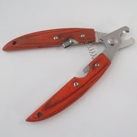 HKM-5326525 Stainless Steel Dog Nail Clippers with Wooden Handle for Large and Medium Dogs