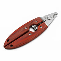 HKM-5326525 Stainless Steel Dog Nail Clippers with Wooden Handle for Large and Medium Dogs
