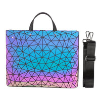 HKM-532691 Luminous Geometric Handbag for Women - Stylish Business Briefcase & Laptop Carrier