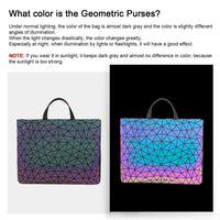 HKM-532691 Luminous Geometric Handbag for Women - Stylish Business Briefcase & Laptop Carrier
