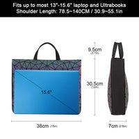HKM-532691 Luminous Geometric Handbag for Women - Stylish Business Briefcase & Laptop Carrier