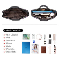 HKM-532691 Luminous Geometric Handbag for Women - Stylish Business Briefcase & Laptop Carrier