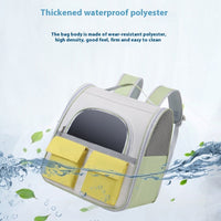 HKM-5327165 Transparent Cat Backpack with Large Capacity in Soft Acrylic and Oxford Cloth