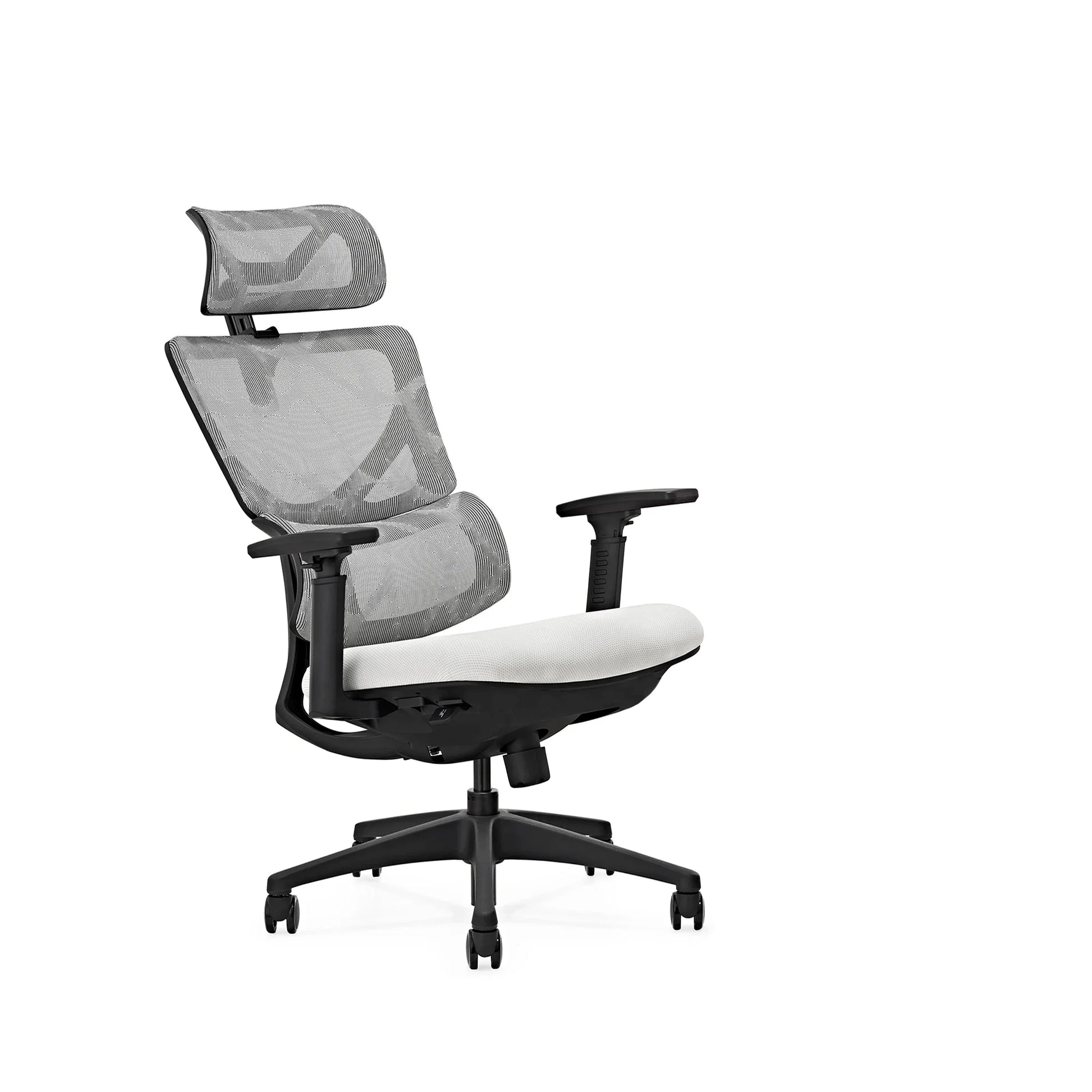 HKM-532755 Ergonomic High-Back Executive Mesh Office Chair with Adjustable 3D Armrests and Swivel Design