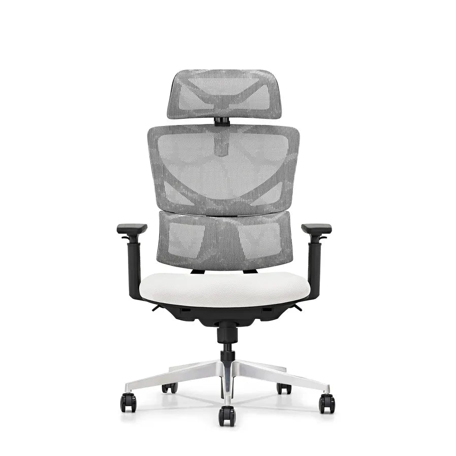 HKM-532755 Ergonomic High-Back Executive Mesh Office Chair with Adjustable 3D Armrests and Swivel Design