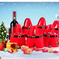 HKM-532755 Red Velvet Christmas Candy Bag for Weddings and Holiday Gifts - Size 21x14.5cm