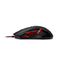 HKM-532819 Ergonomic USB Wired Optical Mouse with Adjustable 2000 DPI, 6 Buttons, and 1.8m Cable