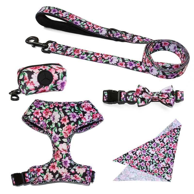 HKM-5329981 Universal Chest and Back Pet Leash Vest - Multiple Designs and Sizes Available