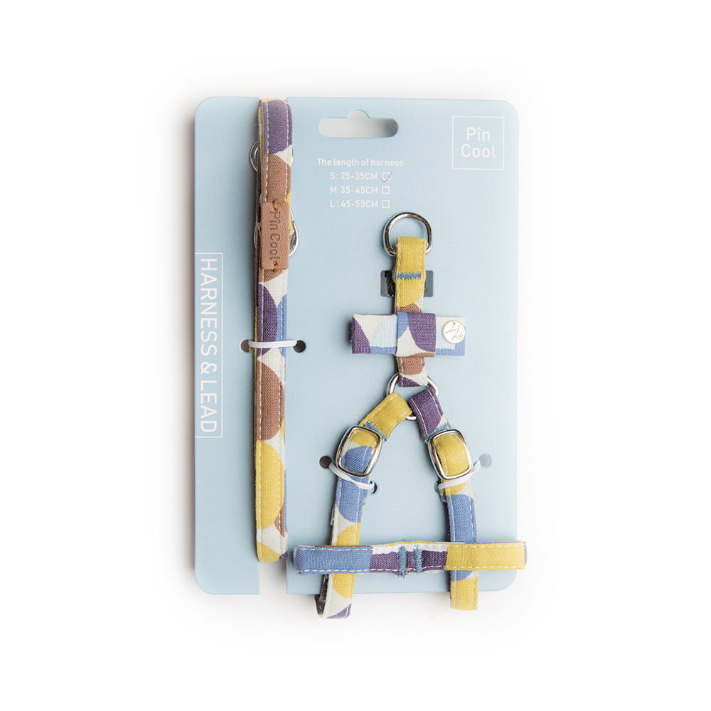 HKM-5330493 Cotton Dog Chest Strap with Traction Rope for Small Dogs, Soft and Comfortable Fit