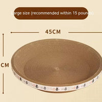 HKM-5330877 Integrated Cat Scratch Board and Nest - Corrugated Paper, Multiple Sizes Available