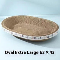 HKM-5330877 Integrated Cat Scratch Board and Nest - Corrugated Paper, Multiple Sizes Available