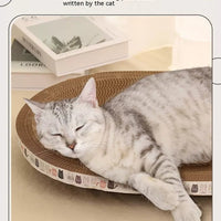 HKM-5330877 Integrated Cat Scratch Board and Nest - Corrugated Paper, Multiple Sizes Available