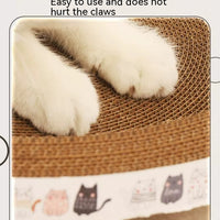 HKM-5330877 Integrated Cat Scratch Board and Nest - Corrugated Paper, Multiple Sizes Available