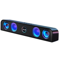 HKM-533139 Wireless RGB Sound Bar with Bluetooth Subwoofer for Desktop and Home Audio Setup