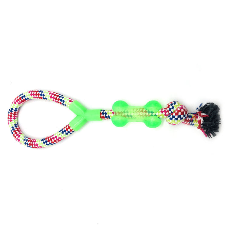 HKM-5331517 12-Piece Durable Cotton Rope Toy Set for Pets - Promotes Healthy Teeth and Gums