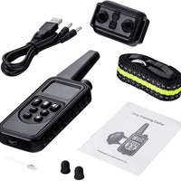 HKM-5332669 800M Waterproof Dog Trainer Collar with Adjustable Shock, Vibration, and Sound Features