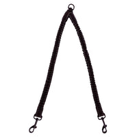 HKM-5333309 Double-Ended Adjustable Traction Rope for Two Pets - Black Nylon Chain