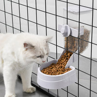 HKM-5334461 Suspended Automatic Pet Food Dispenser for Cats and Dogs - 2L Capacity, Adjustable Design