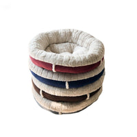 HKM-5334717 Cozy Plush Dog and Cat Mat for Autumn and Winter, Round Nest Design