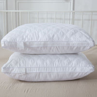 HKM-533587 Soft Polyester Feather Velvet Neck Pillow - Rectangular Fiber Filling, Hotel Style, Single & Double Pack Options