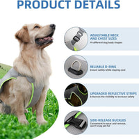 HKM-5336253 Adjustable Gray Cooling Vest with Ice Pack for Dogs - Summer Pet Apparel