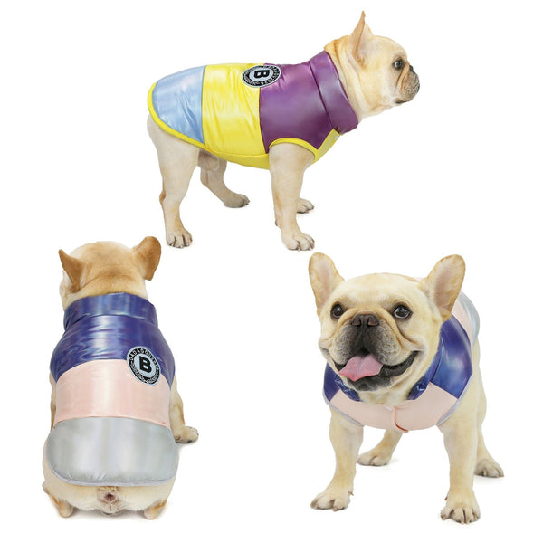 HKM-5337021 Rainbow Cotton Vest Costume for Pets - Lightweight and Comfortable, Available in Multiple Sizes and Colors