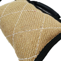 HKM-5337277 Hemp Bite Pillow for Dog Training - Coarse Material, 250g, 20x25 cm, Beige
