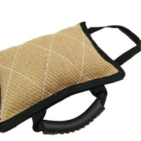 HKM-5337277 Hemp Bite Pillow for Dog Training - Coarse Material, 250g, 20x25 cm, Beige