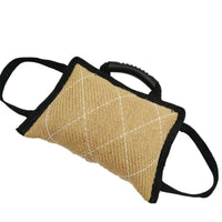 HKM-5337277 Hemp Bite Pillow for Dog Training - Coarse Material, 250g, 20x25 cm, Beige