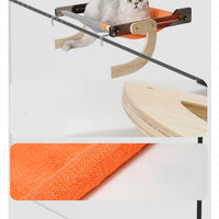 HKM-5338045 Adjustable Acrylic Pet Hammock for Sun Basking and Relaxation