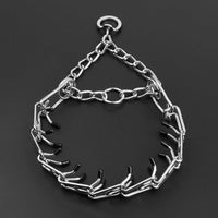 HKM-5338429 Removable Metal Iron Dog Training Chain with Rubber Grip - Various Sizes Available