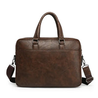 HKM-533843 Men's PU Leather Briefcase Bag for Business and Laptop Use