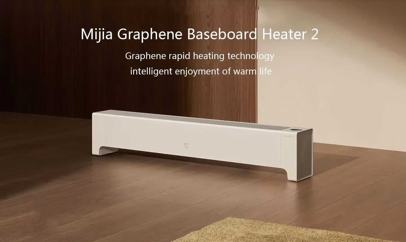 HKM-533907 Graphene Electric Baseboard Heater with Smart App Control, Portable Heating Solution for Rooms 10-15㎡