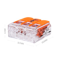 HKM-533971 WAGO Wire Connector, 32A, 450V, Flame-Retardant Shell, for Multi-Strand and Single-Strand Wires