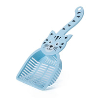 HKM-5340221 Large Plastic Cat Litter Scoop - Pink, Green, Blue, 28x12.5cm