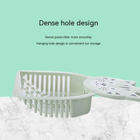 HKM-5340221 Large Plastic Cat Litter Scoop - Pink, Green, Blue, 28x12.5cm