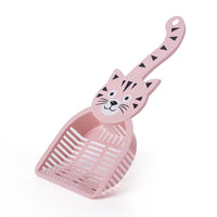 HKM-5340221 Large Plastic Cat Litter Scoop - Pink, Green, Blue, 28x12.5cm
