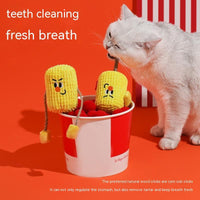 HKM-5341245 Cat Molar Rod Toy for Dental Care and Play with Catnip and Polygonum Multiflorum