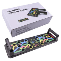 HKM-534163 Multifunctional Foldable Push Up Board with 14-in-1 Exercise Features for Home Gym Fitness