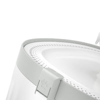 HKM-5342269 Automatic Circulating Water Dispenser for Dogs and Cats, 2L Capacity, Removable Design, White and Beige