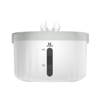 HKM-5342269 Automatic Circulating Water Dispenser for Dogs and Cats, 2L Capacity, Removable Design, White and Beige