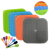 HKM-534291 Silicone Slow Feeder Mat with Non-Slip Scrapers for Dogs in Multiple Colors