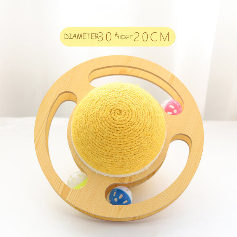 HKM-5343677 Sisal Rope Cat Scratching Ball for Interactive Play and Furniture Protection