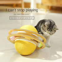 HKM-5343677 Sisal Rope Cat Scratching Ball for Interactive Play and Furniture Protection