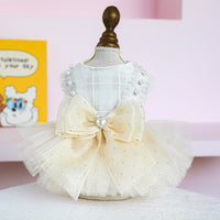 HKM-5343805 Elegant Dog Tulle Tutu Skirt Wedding Dress for Pets - Available in Multiple Sizes