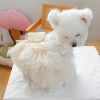 HKM-5343805 Elegant Dog Tulle Tutu Skirt Wedding Dress for Pets - Available in Multiple Sizes