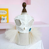 HKM-5343805 Elegant Dog Tulle Tutu Skirt Wedding Dress for Pets - Available in Multiple Sizes
