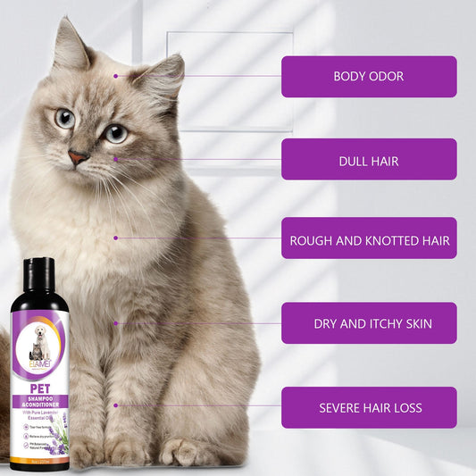 HKM-5344061 Dual-Action Anti-Hair Pet Shampoo for Hair Protection and Beautification - 200-500ml